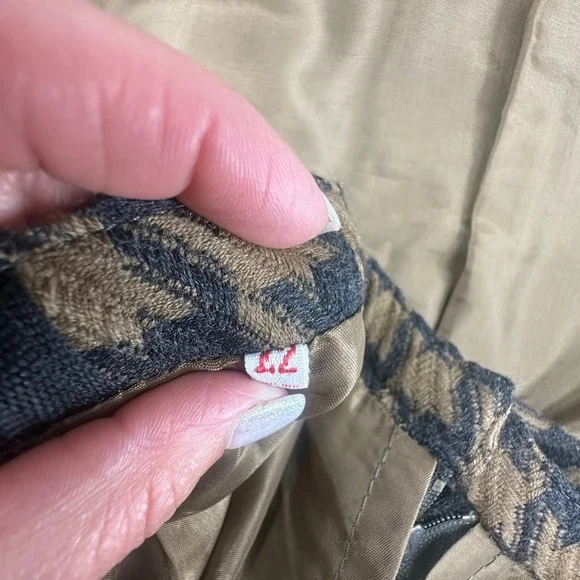 Ted Lapidus Paris Vintage Wool Houndstooth‎ Blazer&Skirt Set 42 Made in France - Picture 7 of 13